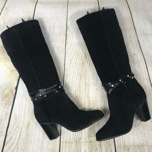 Antonio Melani Binx Studded Suede Dress Boots